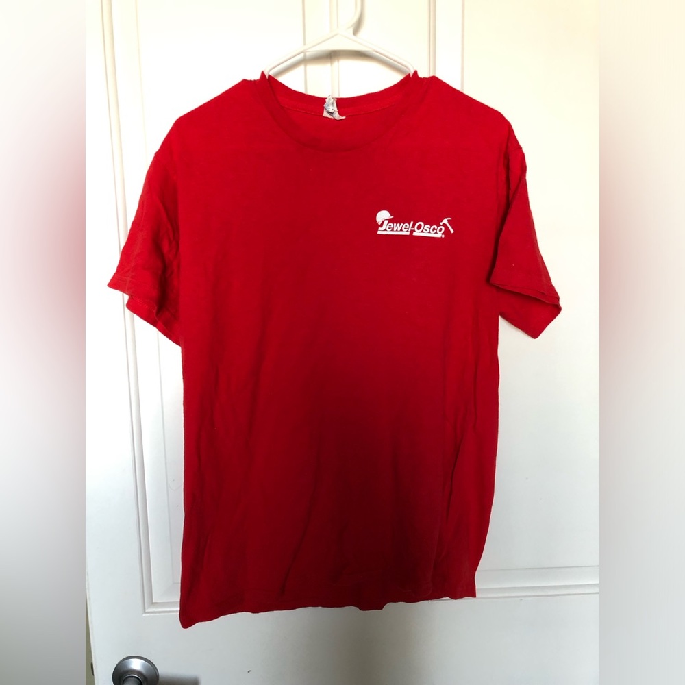 NWOT Unisex Jewel Osco Red Logo Crewneck T-Shirt Size medium